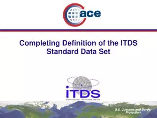 Completing Definition of the ITDS Standard Data Set