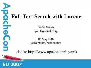 Full-Text Search with Lucene