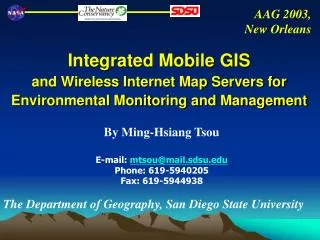Integrated Mobile GIS and Wireless Internet Map Servers for Environmental Monitoring and Management