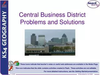 Central Business District Problems and Solutions