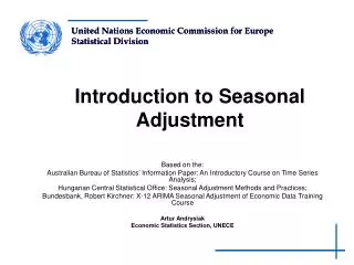 Introduction to Seasonal Adjustment