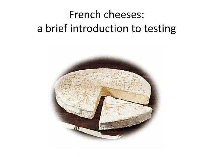 french cheeses a brief introduction to testing