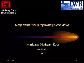 Deep Draft Vessel Operating Costs 2002