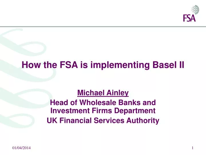 how the fsa is implementing basel ii