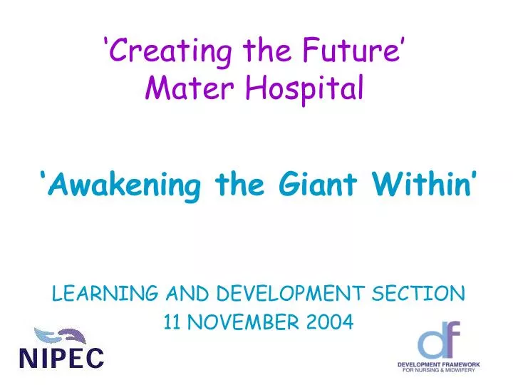 creating the future mater hospital