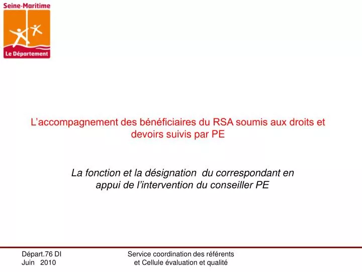 l accompagnement des b n ficiaires du rsa soumis aux droits et devoirs suivis par pe