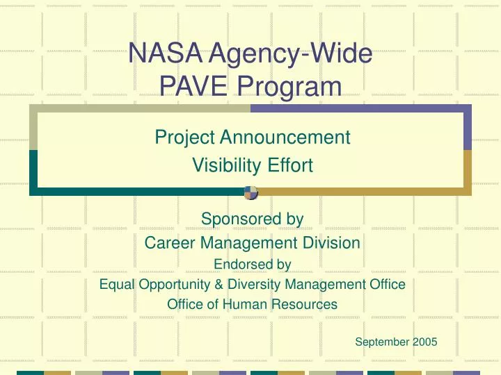 nasa agency wide pave program