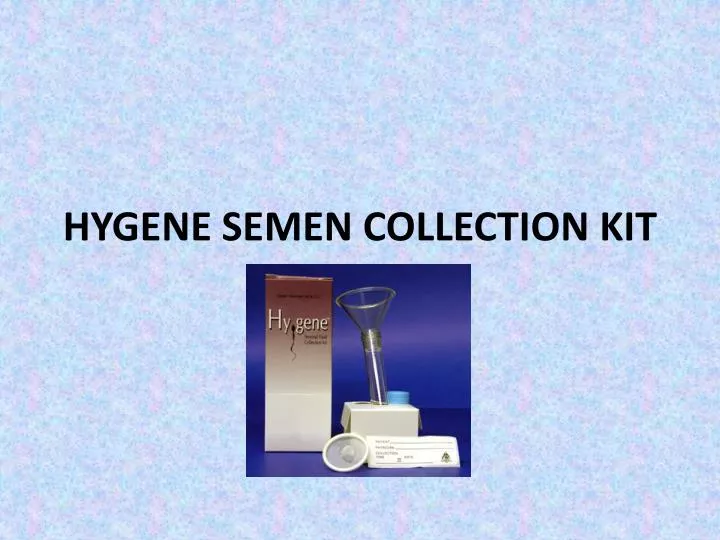 hygene semen collection kit