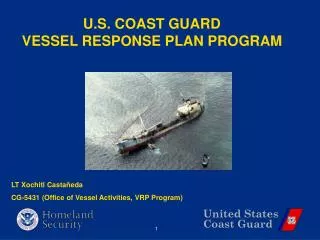 U.S. COAST GUARD VESSEL RESPONSE PLAN PROGRAM