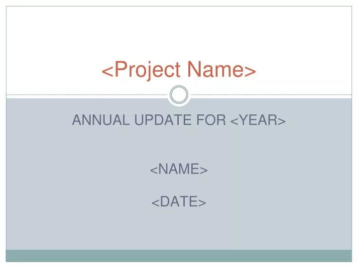 project name