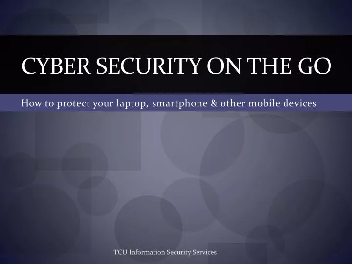 cyber security on the go