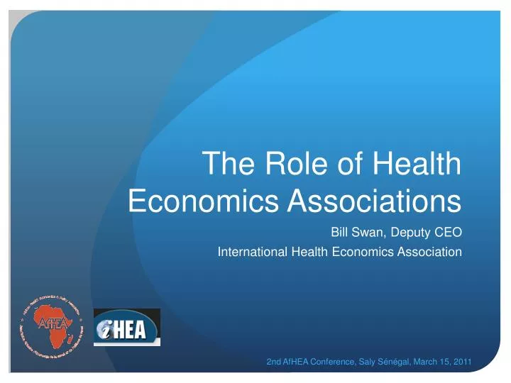 the role of health economics associations