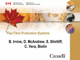 Flax Fibre Production Systems