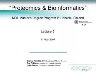 “Proteomics &amp; Bioinformatics”