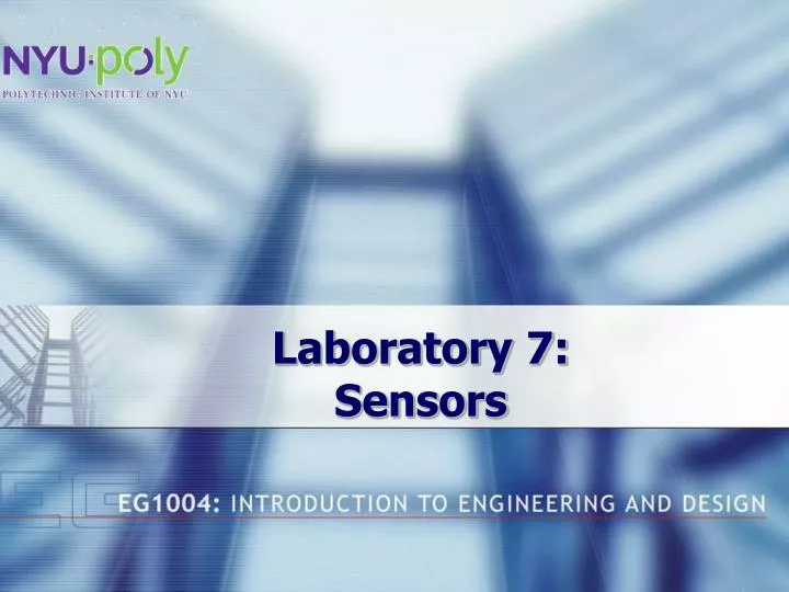 laboratory 7 sensors