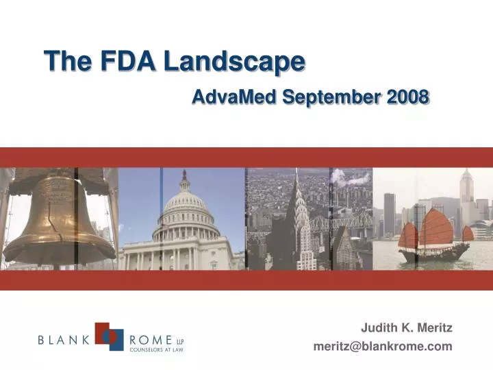 the fda landscape advamed september 2008