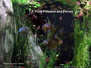 7.5 Fluid Pressure and Forces