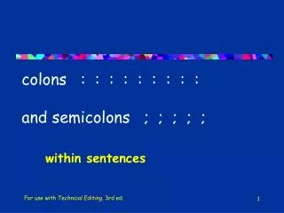 colons : : : : : : : : : and semicolons ; ; ; ; ;
