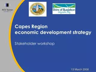 Capes Region economic development strategy