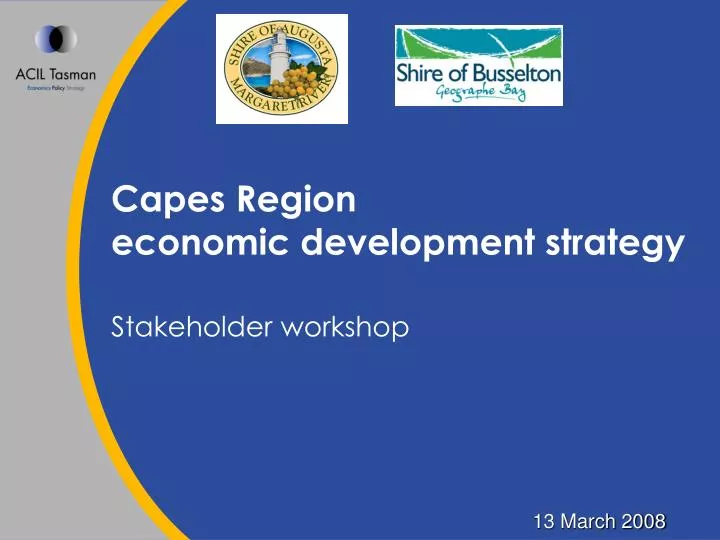 capes region economic development strategy