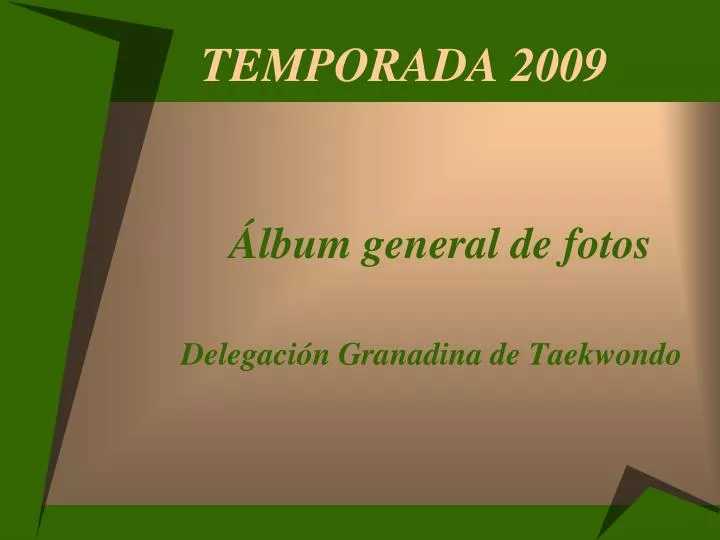 temporada 2009