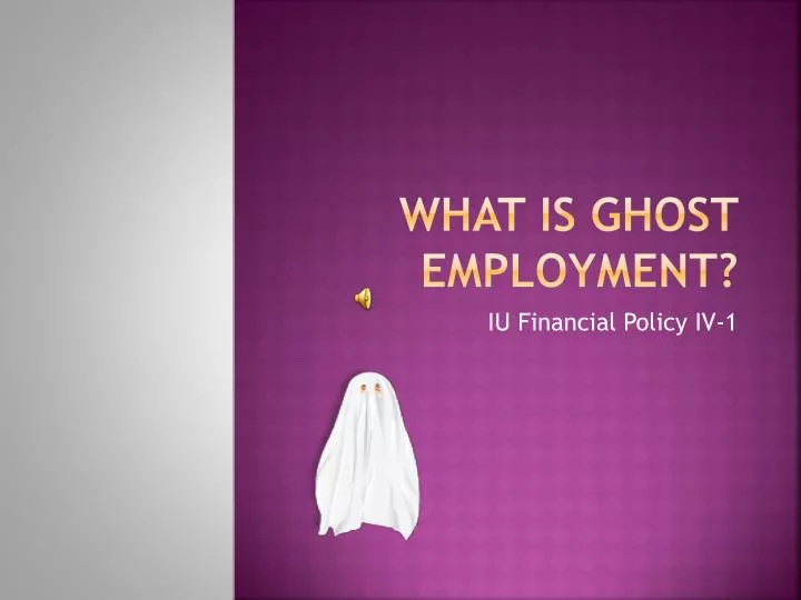 what is ghost employment
