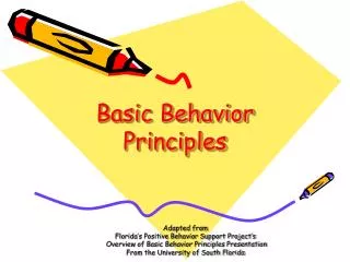 Basic Behavior Principles