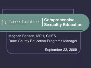 Comprehensive Sexuality Education