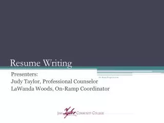 Resume Writing