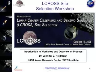 LCROSS Site Selection Workshop