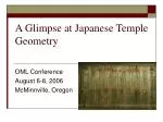 A Glimpse at Japanese Temple Geometry - slide 1