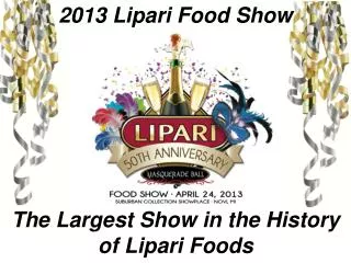 2013 Lipari Food Show