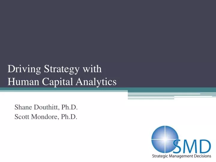 driving strategy with human capital analytics