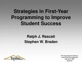 Strategies in First-Year Programming to Improve Student Success