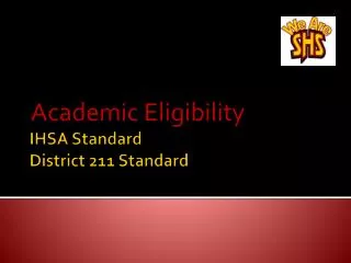 IHSA Standard District 211 Standard