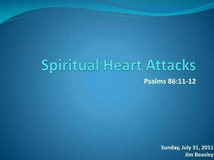 spiritual heart attacks