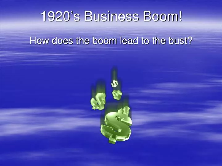 1920 s business boom