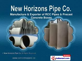 RCC Pipes & Precast Concrete Box Culverts