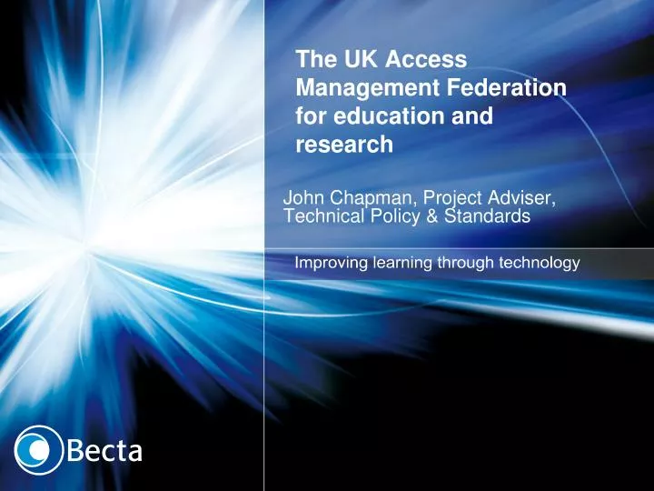 the uk access management federation for education and research