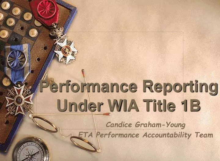 performance reporting under wia title 1b