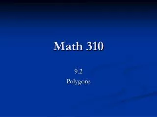 Math 310