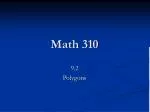 Math 310 - slide 1
