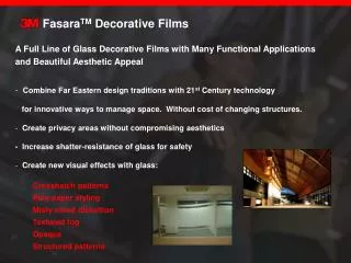 Fasara TM Decorative Films