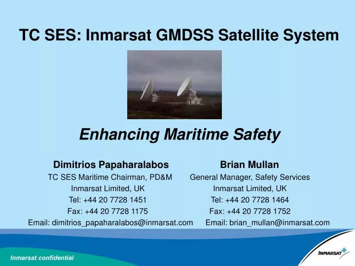 tc ses inmarsat gmdss satellite system enhancing maritime safety