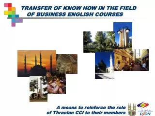 TRANSFER OF KNOW HOW IN THE FIELD 	OF BUSINESS ENGLISH COURSES