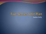 Five Senses Unit Plan - slide 1