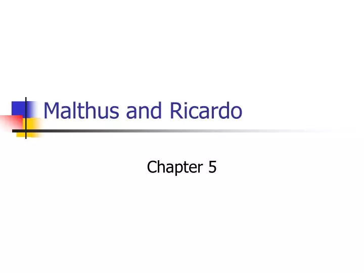 malthus and ricardo
