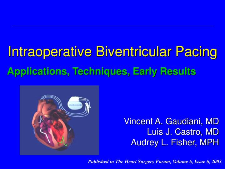 intraoperative biventricular pacing
