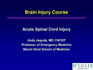 Brain Injury Course