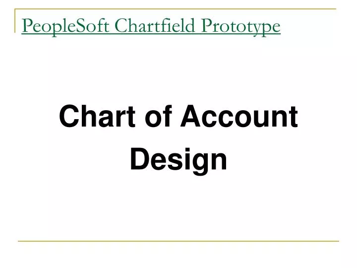 peoplesoft chartfield prototype